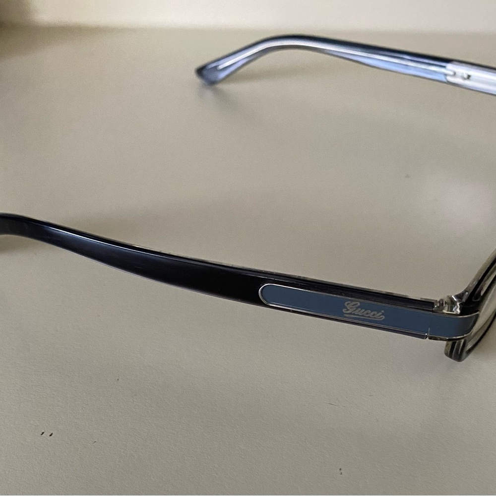 Gucci Black And Gray Rectangular Glasses Timeless… - image 6